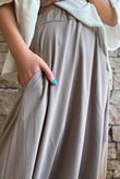 Oscar Asymmetric Hareem Skirt Pant Mocha